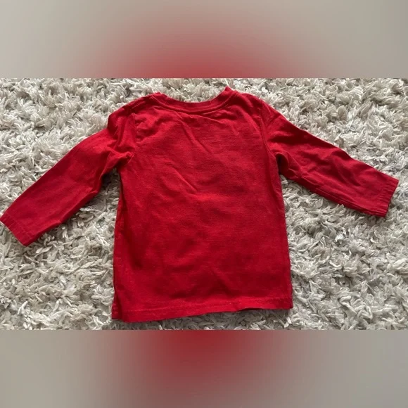 Cat & Jack™ Red Boys' Christmas Dinosaur Tee - Picture 5 of 6